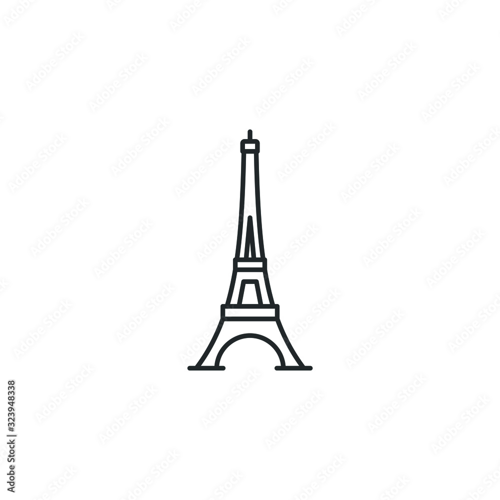 eiffel tower isolated icon vector illustration design Stock Vector