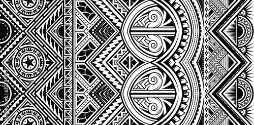 Polynesian tattoo style ornament vector