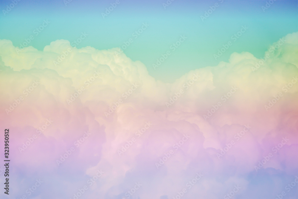 Pastel clouds patten texture background.