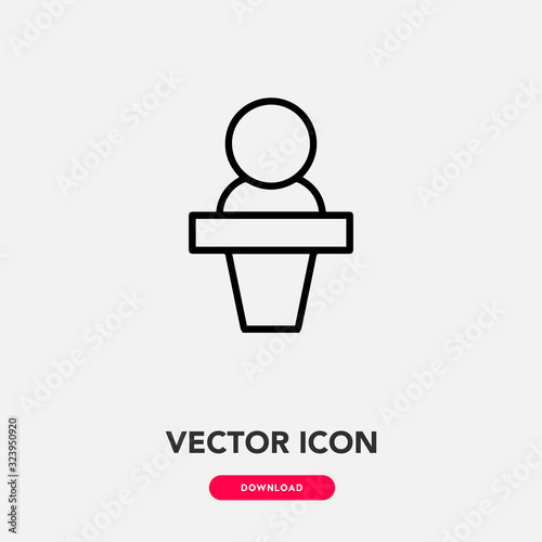 debate icon vector. debate sign symbol