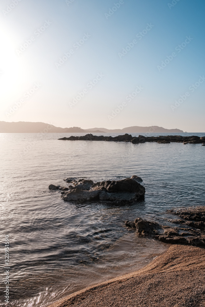 Naklejka premium Plage Arinella near Lumio in Corsica