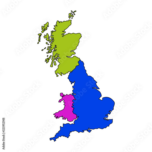 England, Scotland, Wales map icon