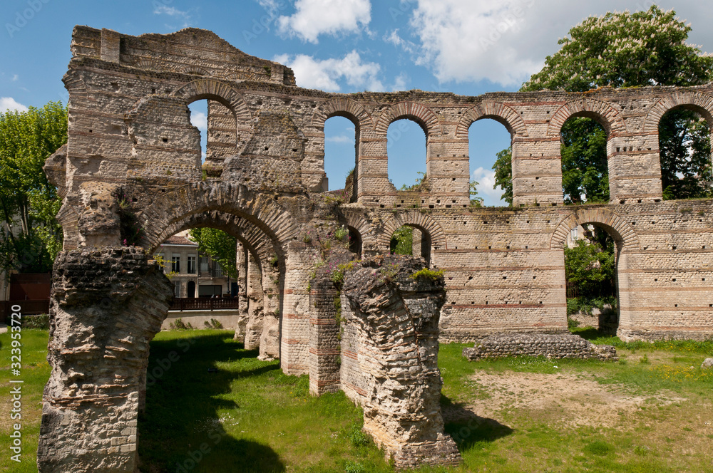 Ruins of the Coliseum of Bordeaux, France