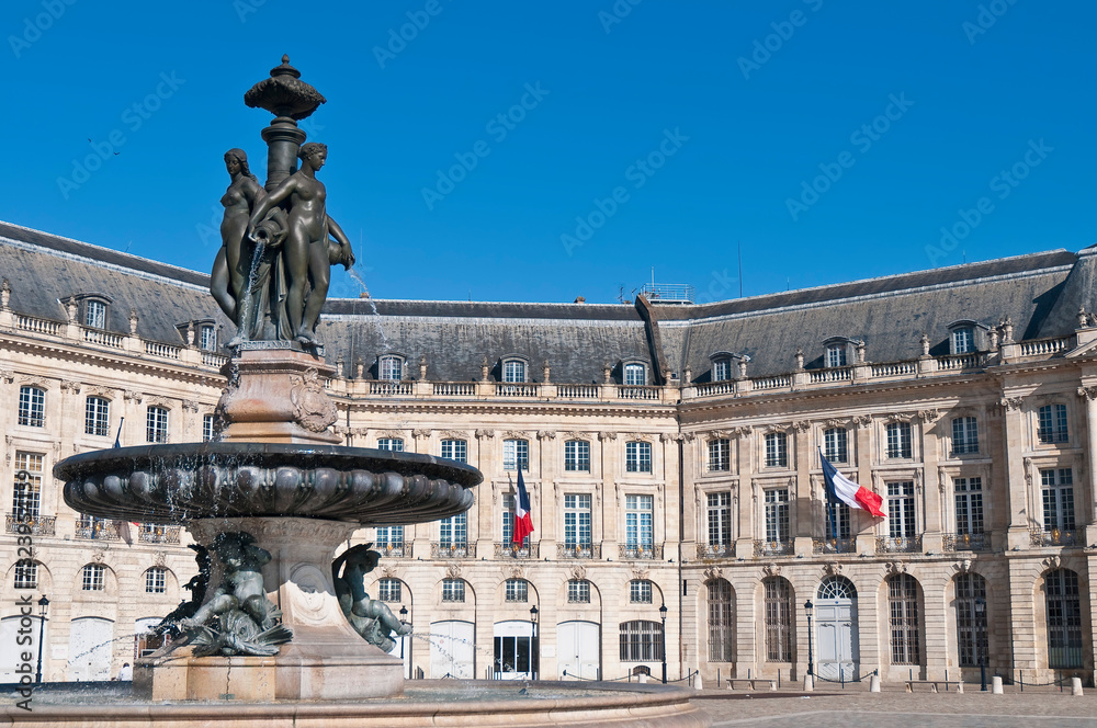 Square de la Bourse at Bordeaux, France