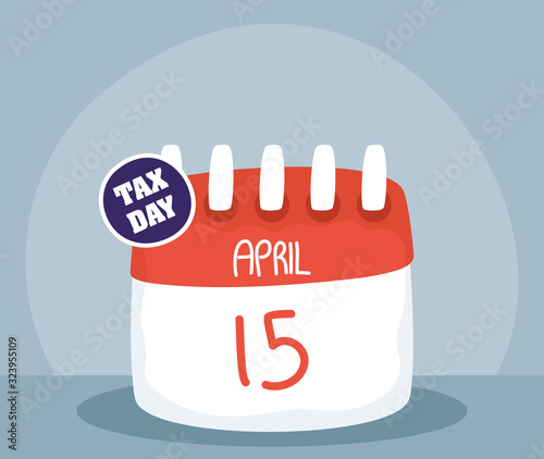 tax day with calendar reminder