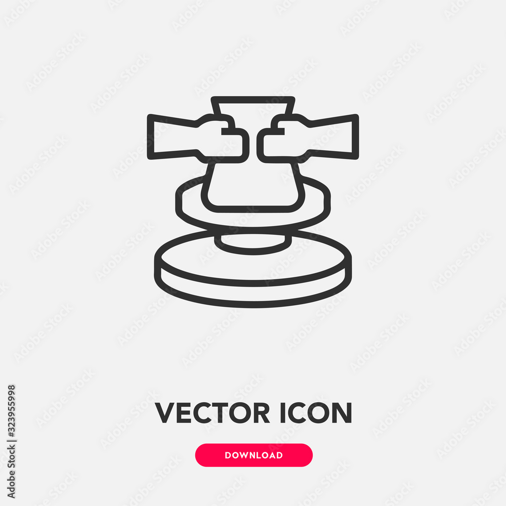 pottery icon vector. pottery sign symbol pottery icon vector. pottery sign symbol