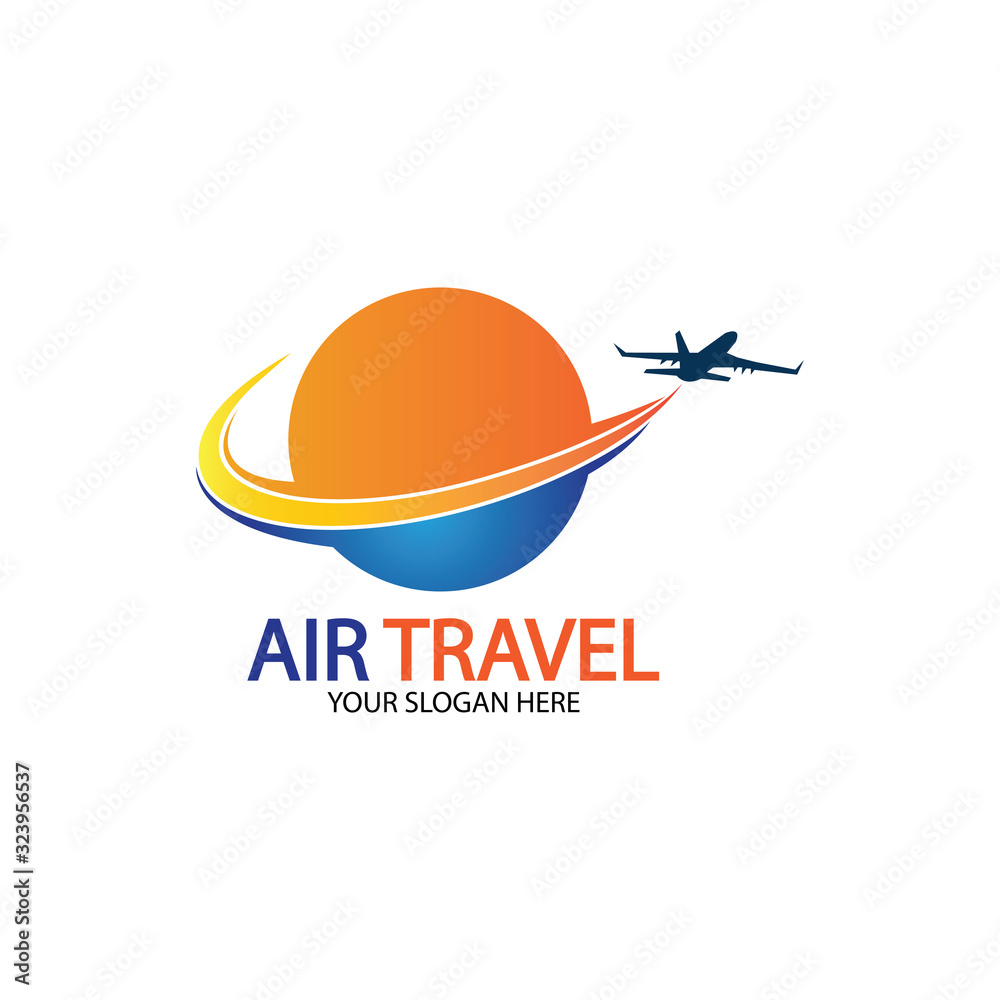 Air Travel logo vector icon design template-vector Air Travel logo vector icon design template-vector