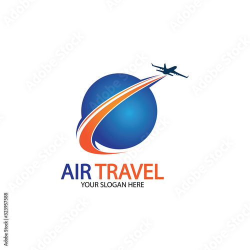 Air Travel logo vector icon design template-vector