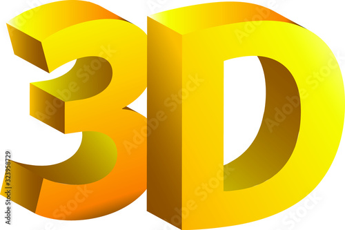 3D icon, vector illustration