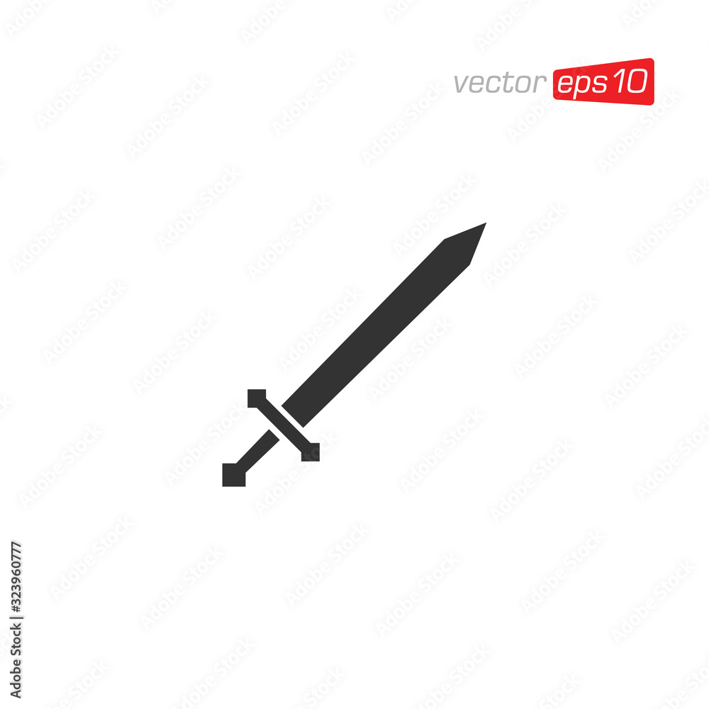 Sword Icon Design Vector Illustration Sword Icon Design Vector Illustration