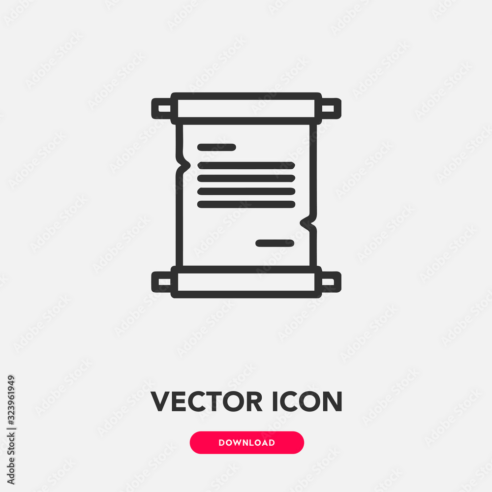 papyrus icon vector. papyrus sign symbol