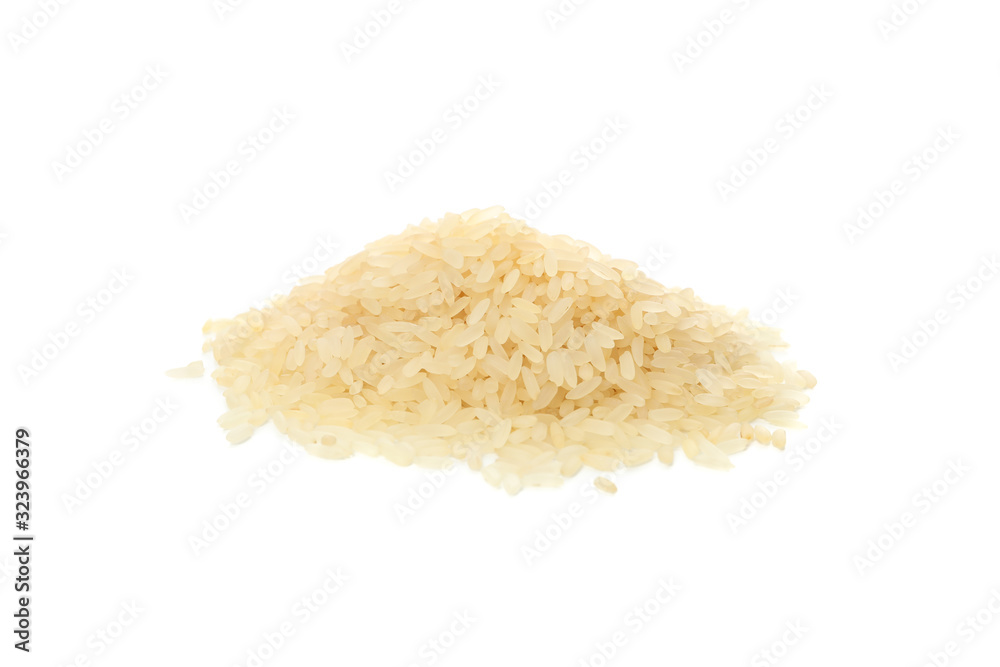Heap of rice isolated on white background Heap of rice isolated on white background