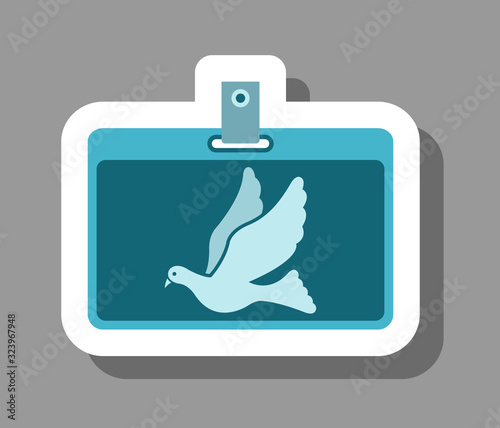 Freelancer ID card icon that symbolizes freelance worker