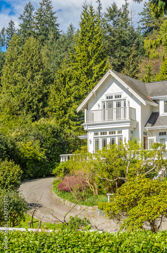 Fragment of luxury house in Vancouver, Canada.