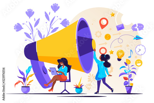 illustration, flat style, business