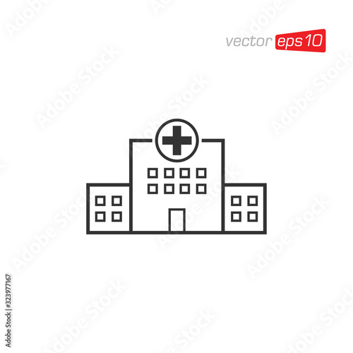 Hospital Clinic Icon Design Vector