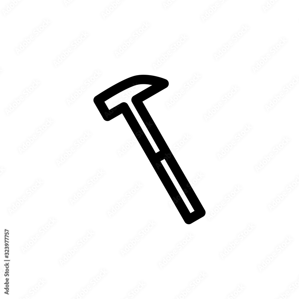 Hammer, Tool for Work, Construction, House Icon Hammer, Tool for Work, Construction, House Icon
