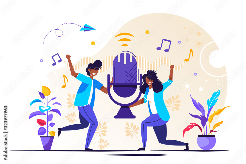 vector illustration, news, interviews vector illustration, news, interviews
