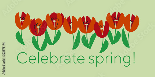 Classic  traditional red tu...