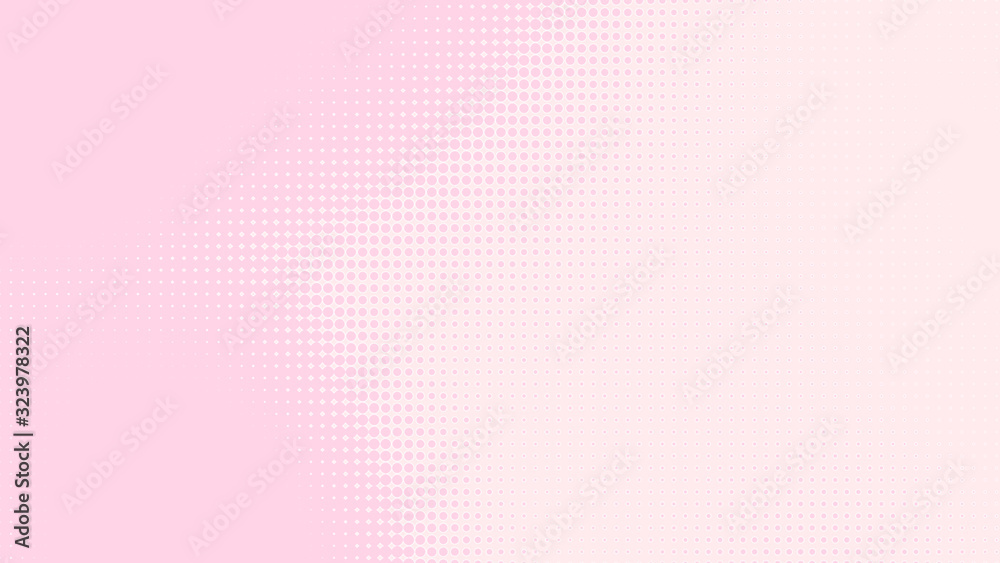 Dot pink white pattern gradient texture background. Abstract pop art halftone and retro style. Dot pink white pattern gradient texture background. Abstract pop art halftone and retro style.