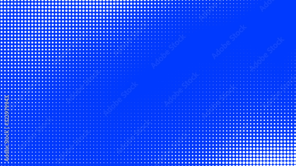Dots halftone white blue color pattern gradient texture with technology digital background. Dots pop art comics with summer background. Dots halftone white blue color pattern gradient texture with technology digital background. Dots pop art comics with summer background.