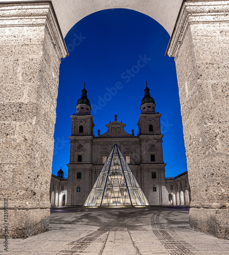 Salzburger Dom in the morning photo