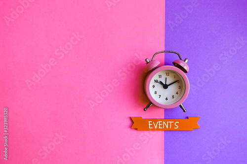 Events. Business and finance concept. photo