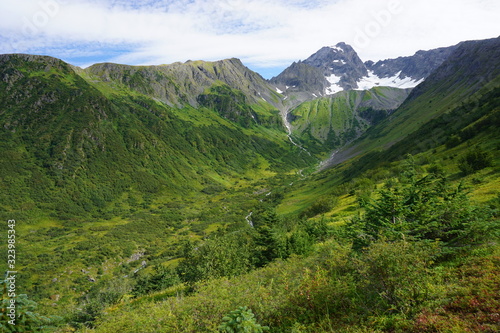 Fototapeta Naklejka Na Ścianę i Meble -  Beautiful scenery of the mountains in Alaska