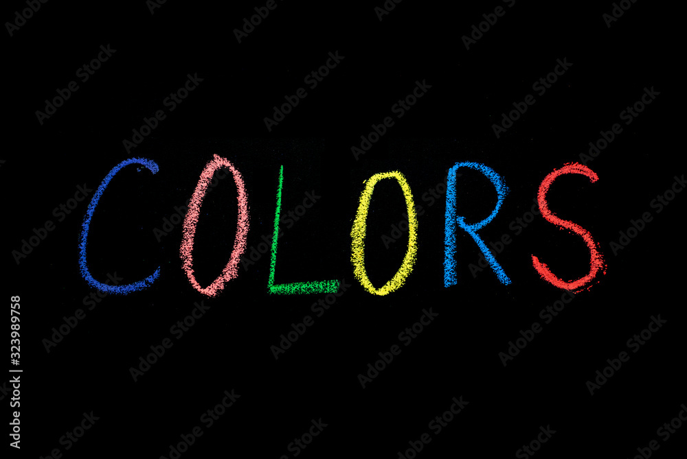 colored word 