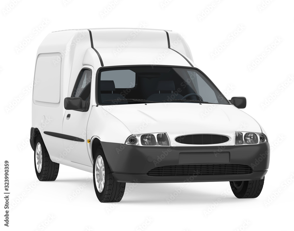 Delivery Van Isolated