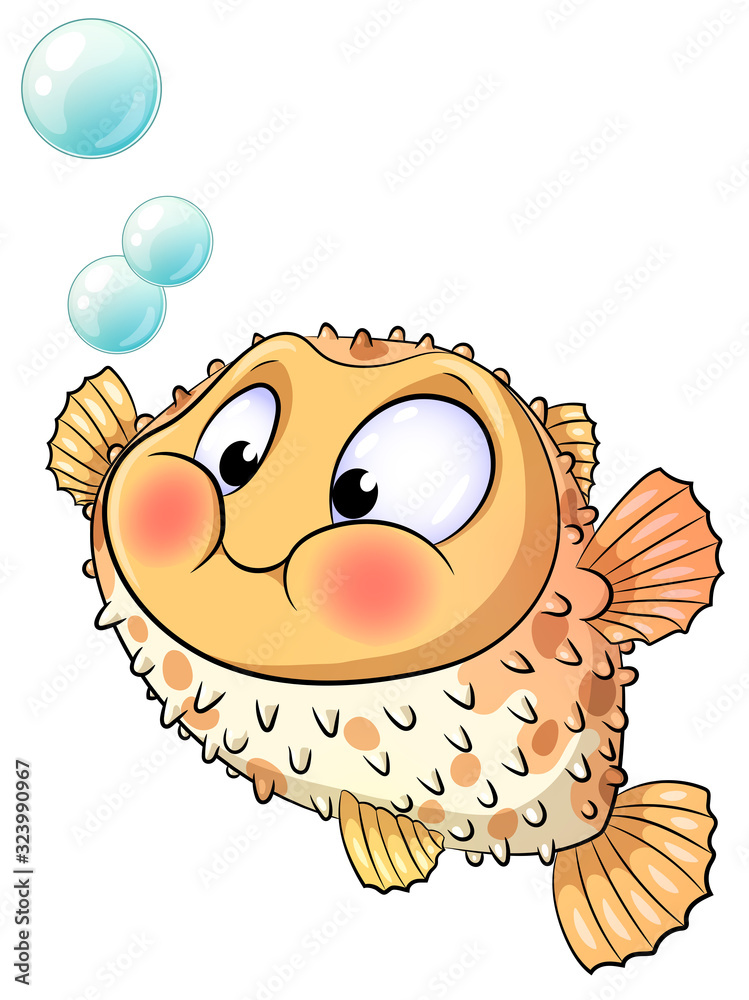 Obraz premium Niedlicher Fisch - Vektor-Illustration