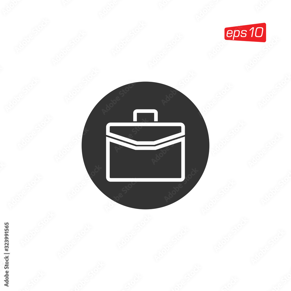 Suitcase and Bag Icon Design Vector