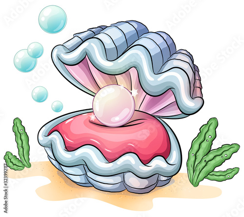 Niedliche Muschel - Vektor-Illustration