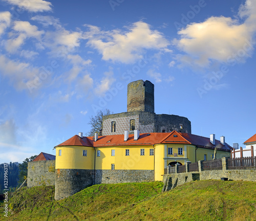 Castle Svojanov. The castle was founded in the mid 13th century, Moravia, Czech Republic photo