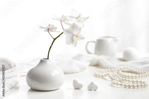 White still life.