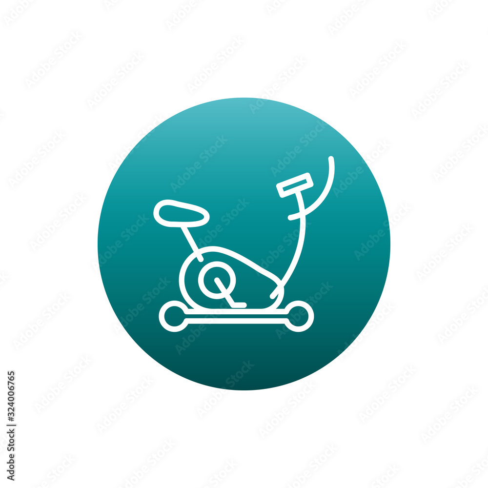 Spinning machine block gradient style icon vector design Spinning machine block gradient style icon vector design