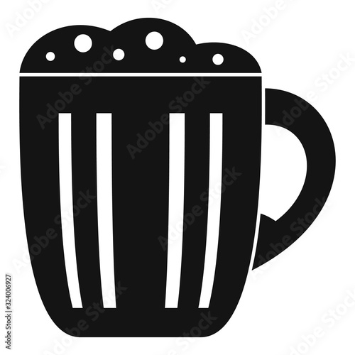 Mug kvass icon. Simple illustration of mug kvass vector icon for web design isolated on white background