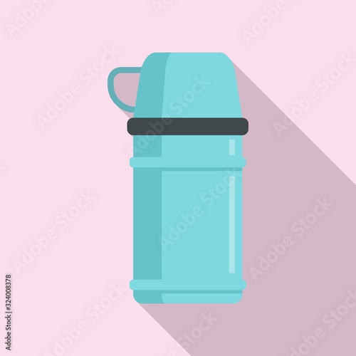 Vacuum insulated container icon. Flat illustration of vacuum insulated container vector icon for web design