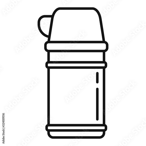 Vacuum insulated container icon. Outline vacuum insulated container vector icon for web design isolated on white background