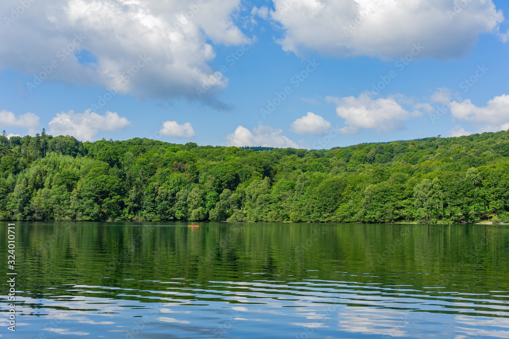 People doing kayak around Lake Windermere