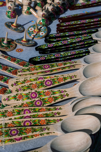handmade wooden spoons for food