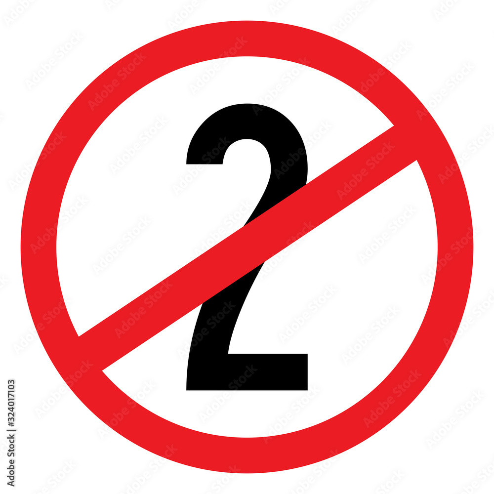 Not for 2nd time use sign. Product advisory symbol. Not for 2nd time use sign. Product advisory symbol.