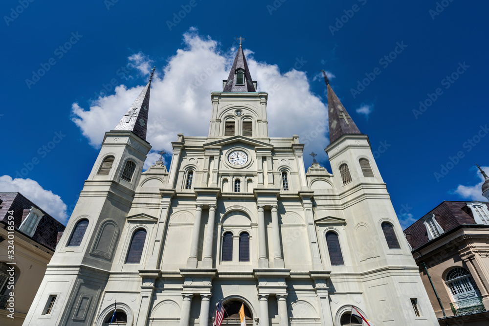 Naklejka premium Saint Louis Cathedral Facade New Oreleans Louisiana