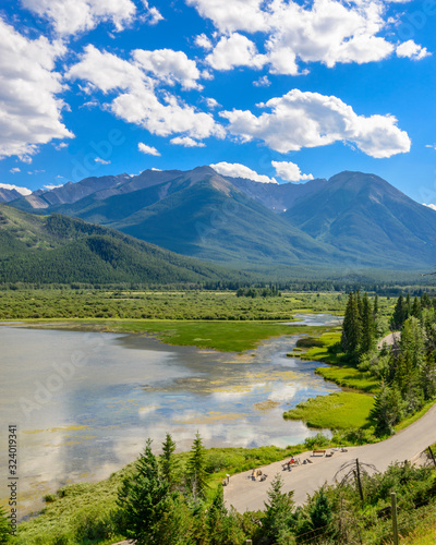 Majestic mountain lake in Canada.