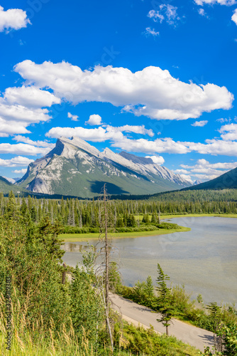 Majestic mountain lake in Canada.