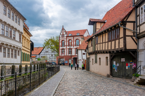 Medieval streets and architecture  Quedlinburg  Germany
