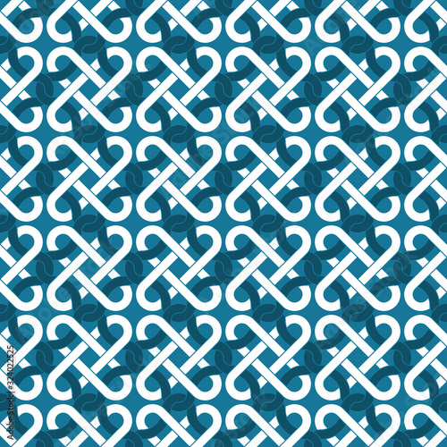 blue abstract seamless pattern, vector illustration.