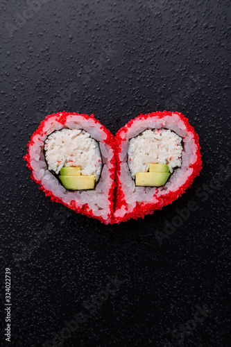 Rolls in the form of heart