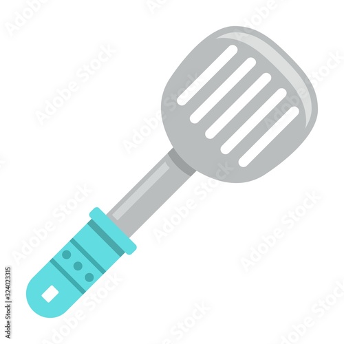 Kitchen spatula on white background