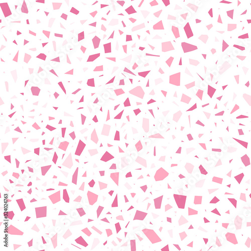 Pink terrazzo seamless pattern
